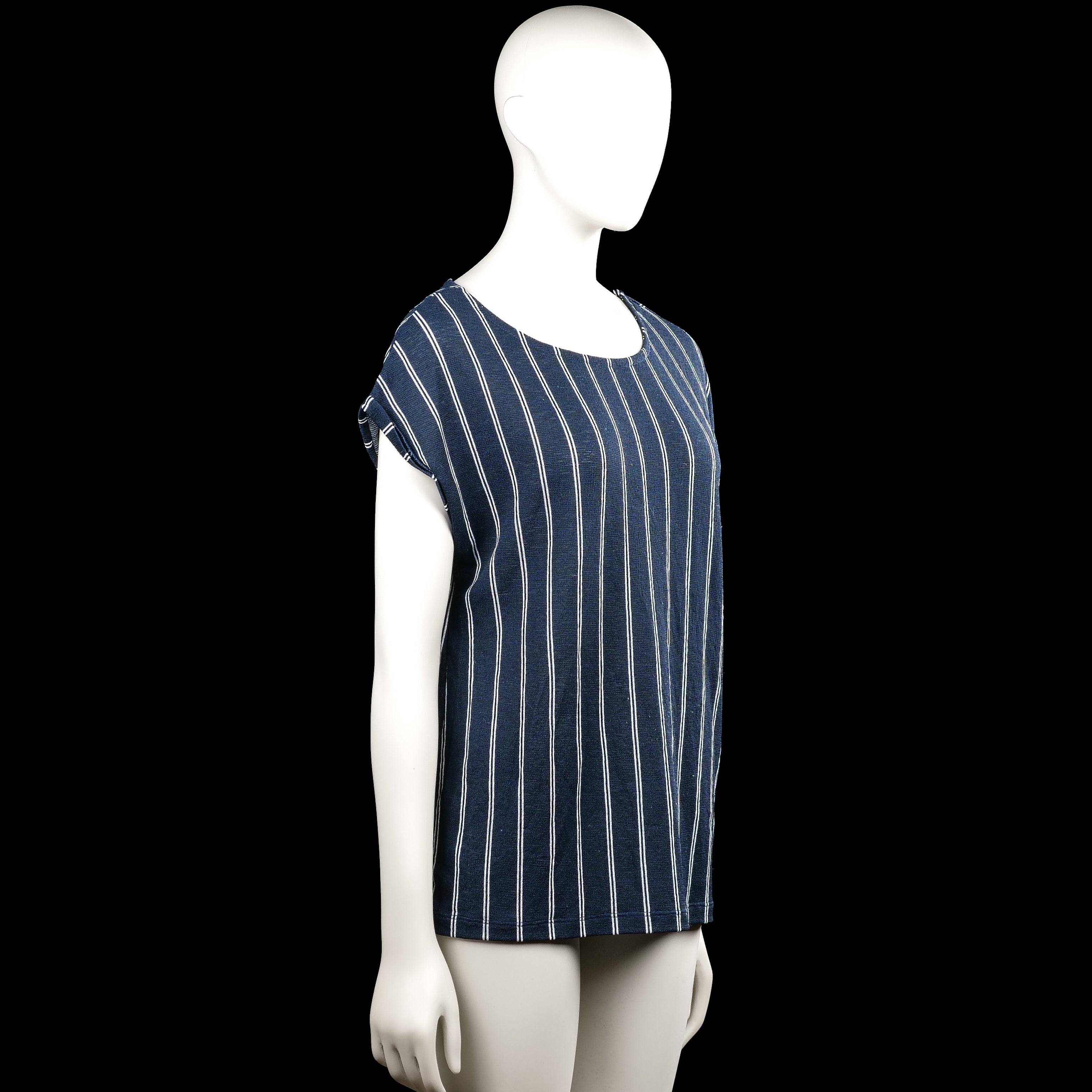 T-shirt - Navy & White - Size M