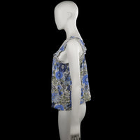 Tank top - Light Blue & White - Size S