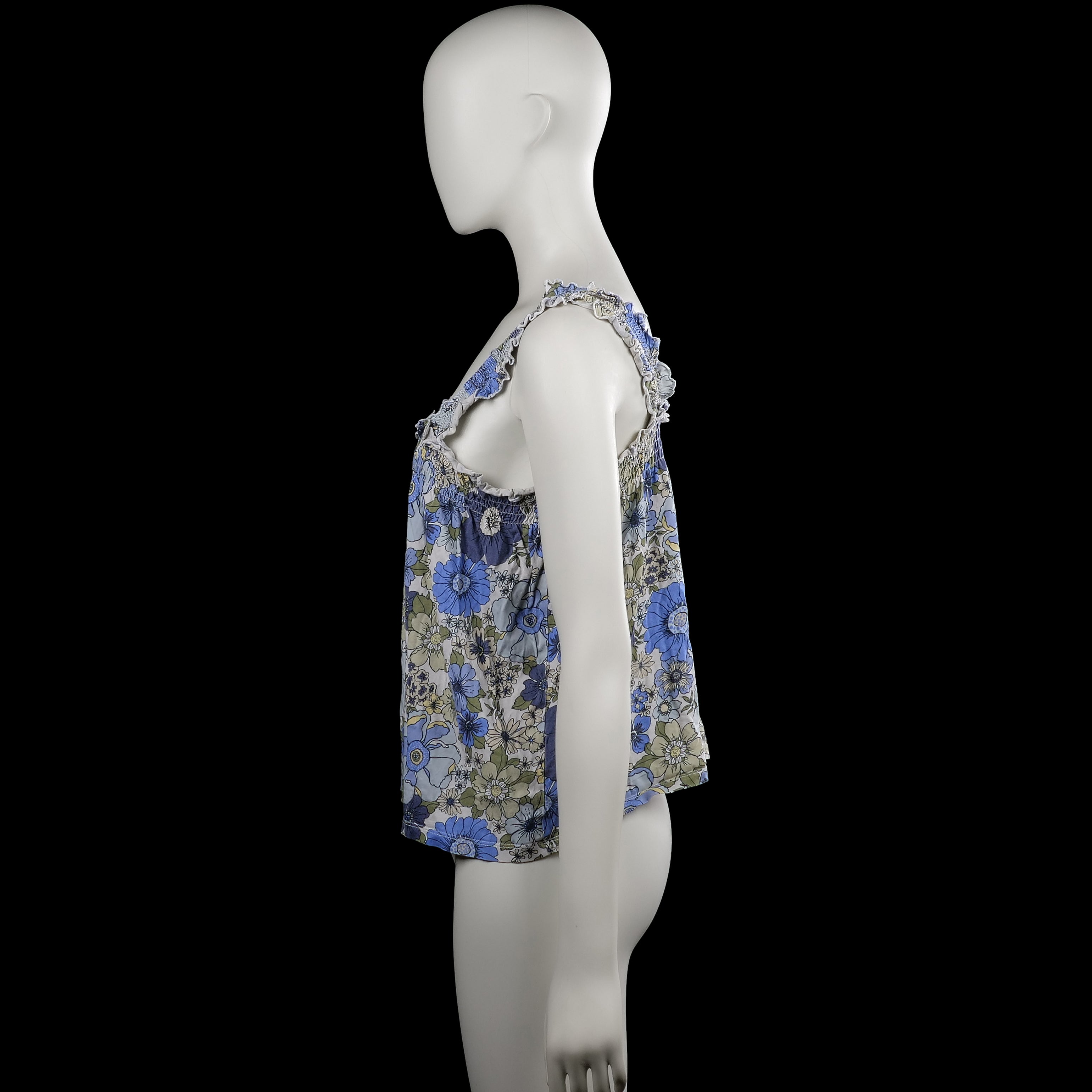 Tank top - Light Blue & White - Size S