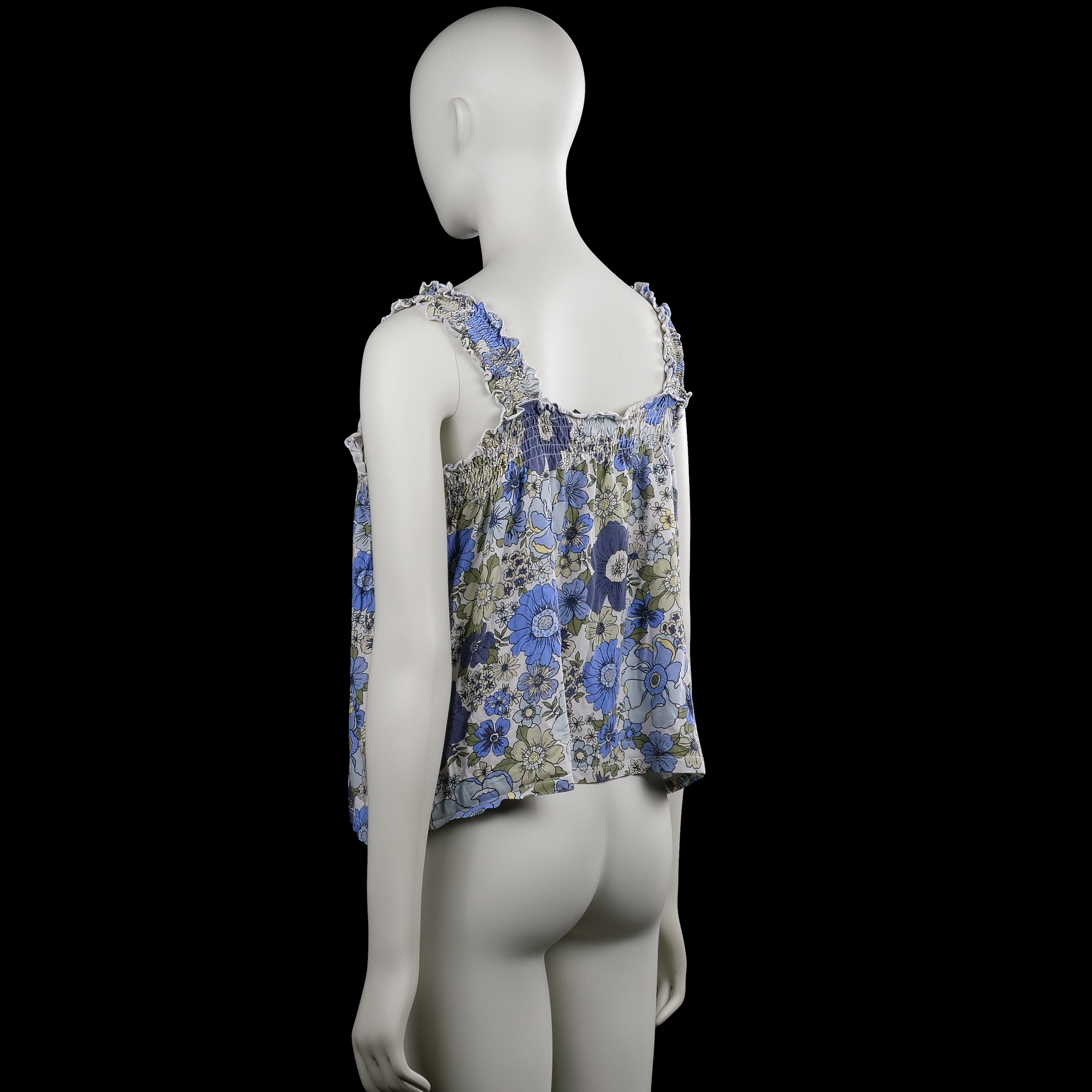 Tank top - Light Blue & White - Size S