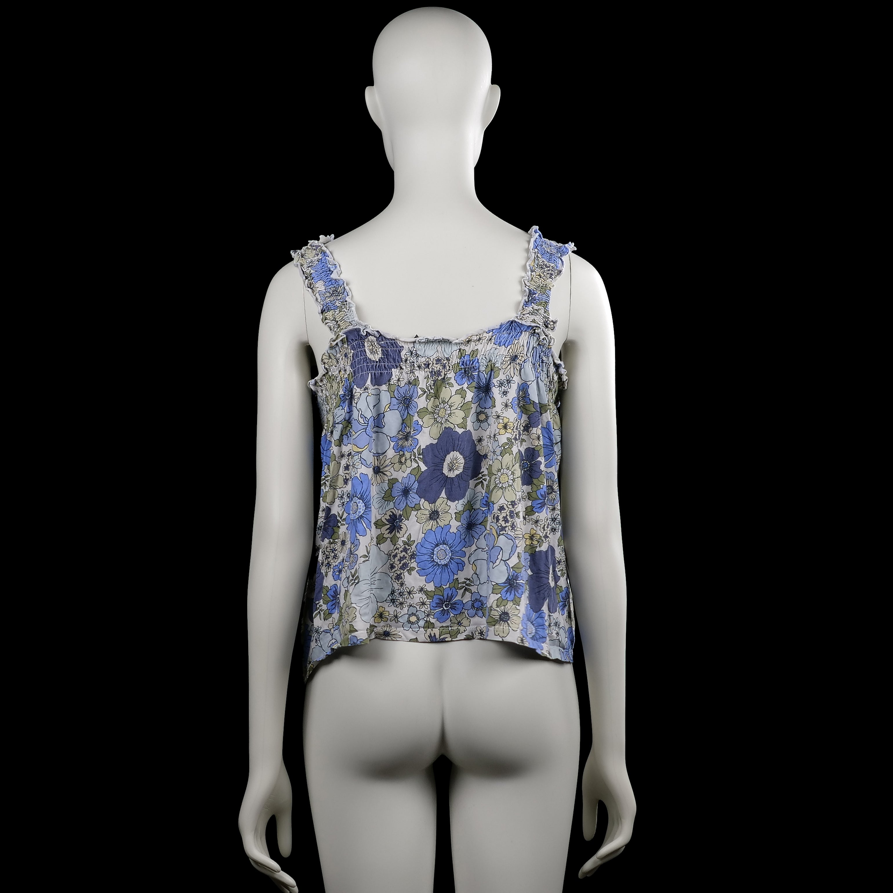 Tank top - Light Blue & White - Size S