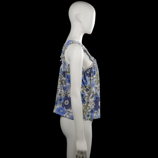 Tank top - Light Blue & White - Size S