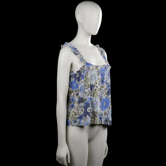Tank top - Light Blue & White - Size S