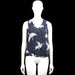 Only - Tank top - Navy & White - Size 36 - Navy sleeveless top with a white bird print and a V-neckline. Features plain armholes, a straight hem, and a narrow strap detail across the upper back.