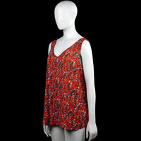 Tank top - Red & Black - Size 46
