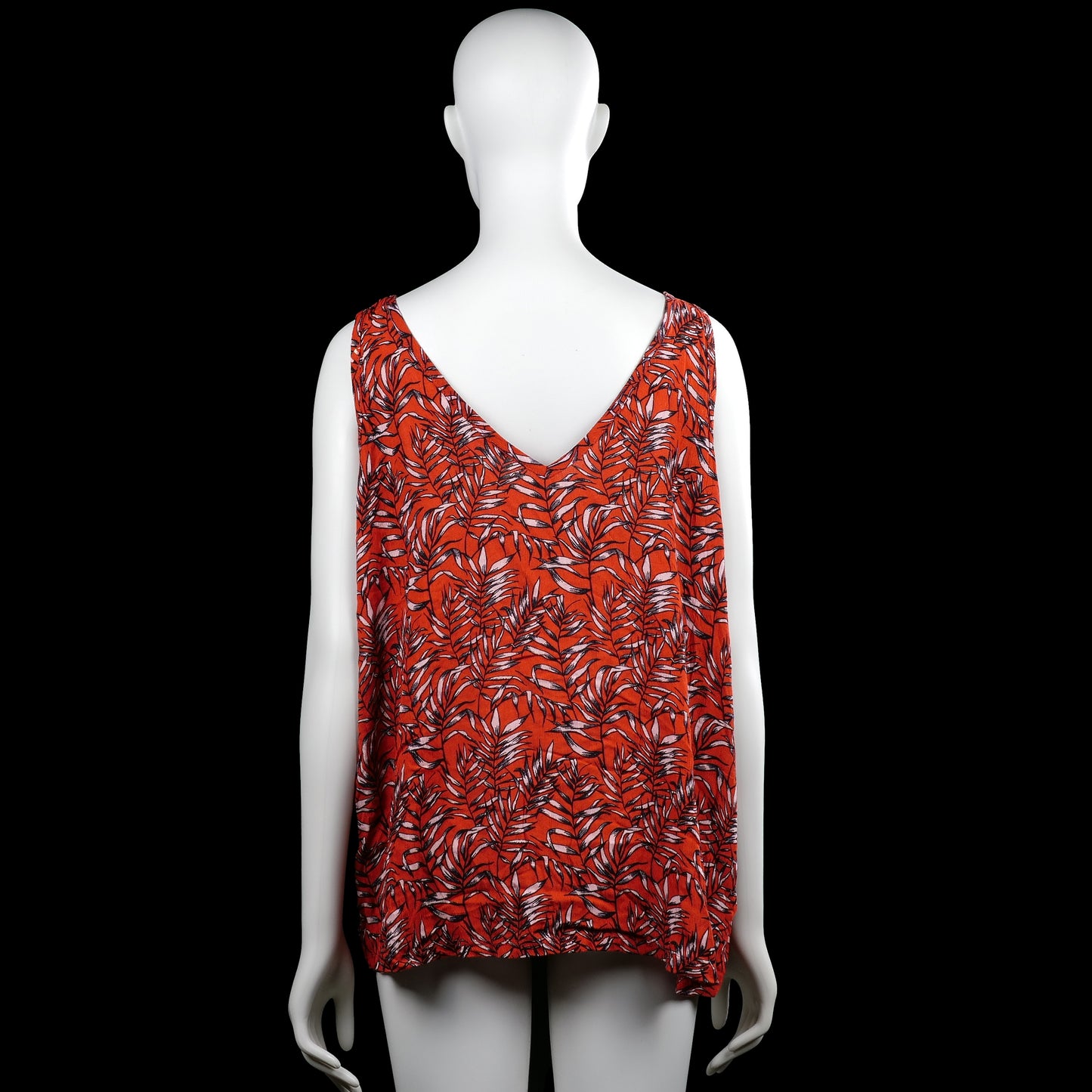 Tank top - Red & Black - Size 46