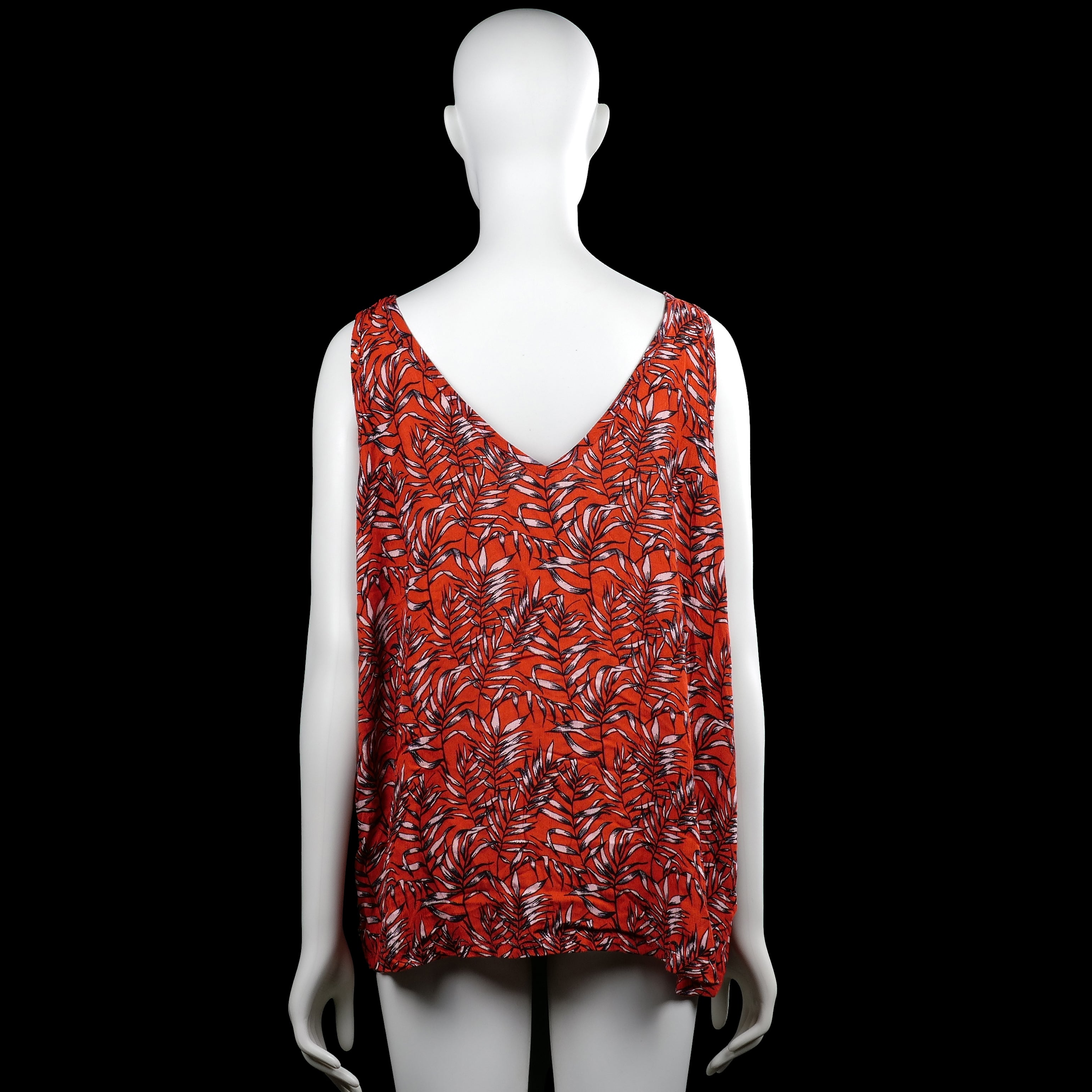 Tank top - Red & Black - Size 46