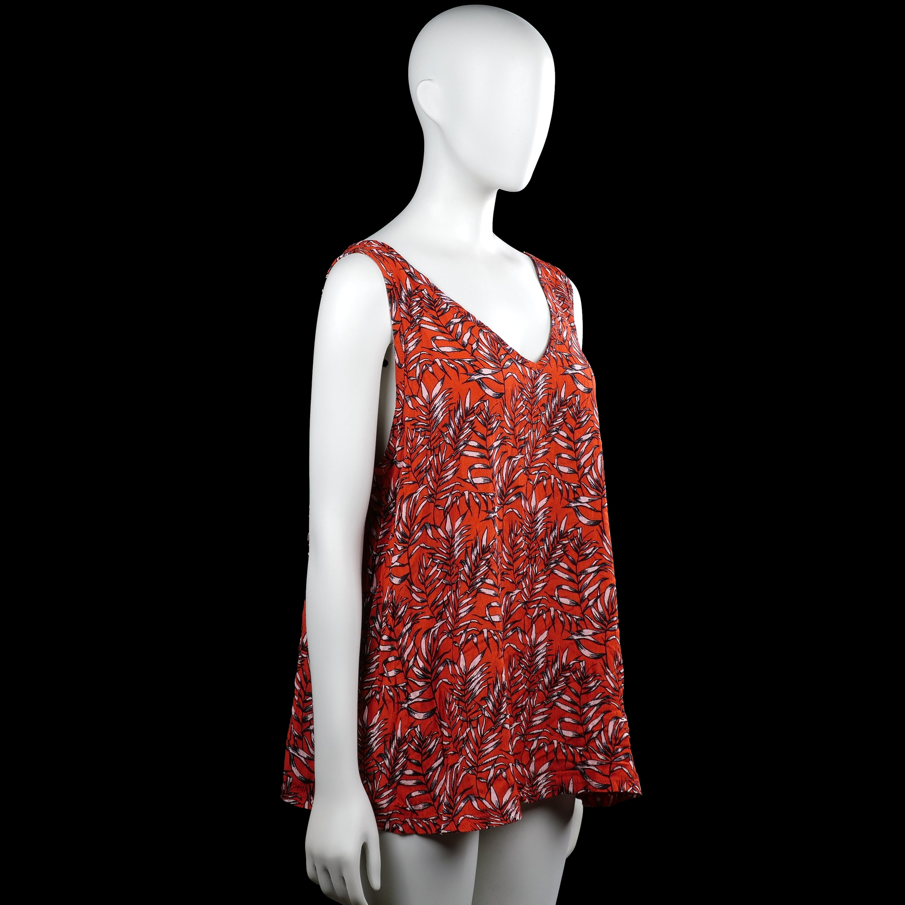 Tank top - Red & Black - Size 46