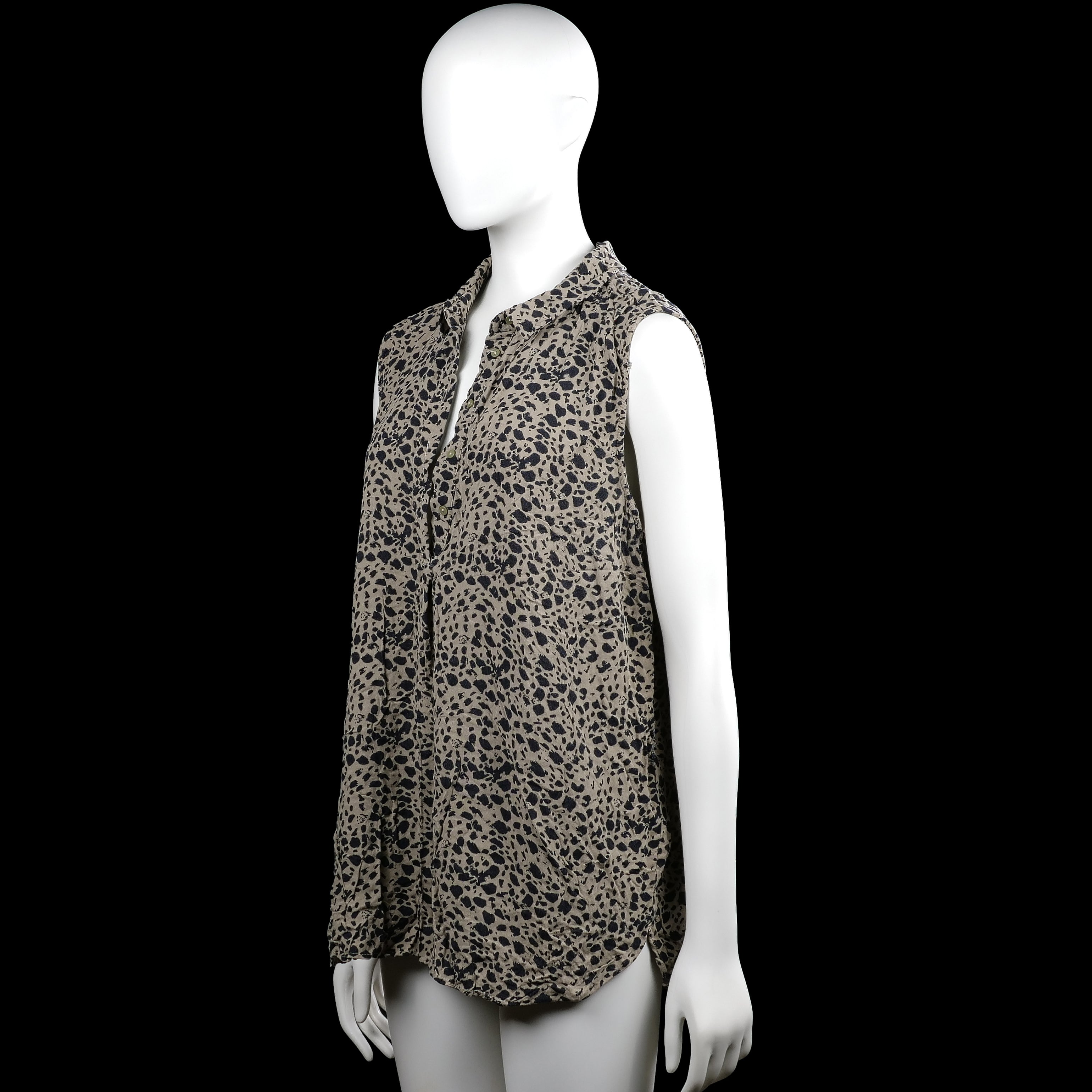 Shirt - Beige & Black - Size XXL