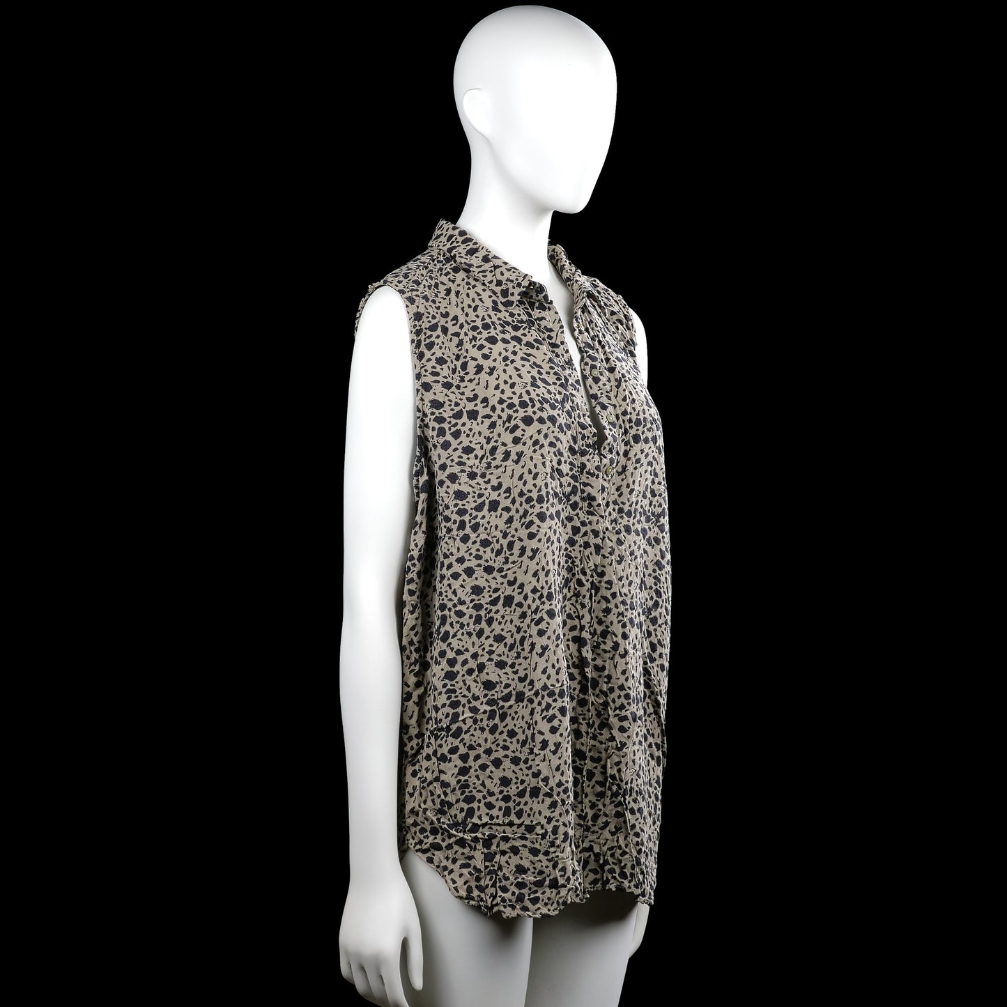 Shirt - Beige & Black - Size XXL