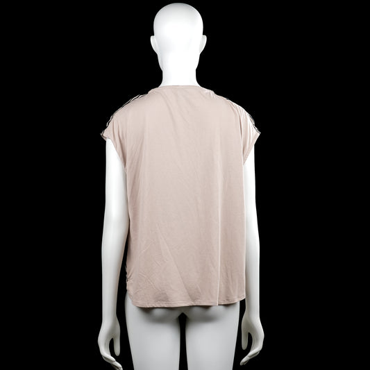 Blouse - Beige & Black - Size M