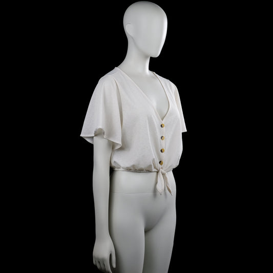 Blouse - Ivory - Size M