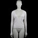 Bershka - Cardigan - White - Size L - White solid ribbed cardigan with a V-neckline and front button closure. Long sleeves with plain cuffs and a straight hem.