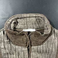 Fleece vest - Brown & Gray - Size 46