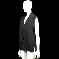 Suit vest - Black - Size M