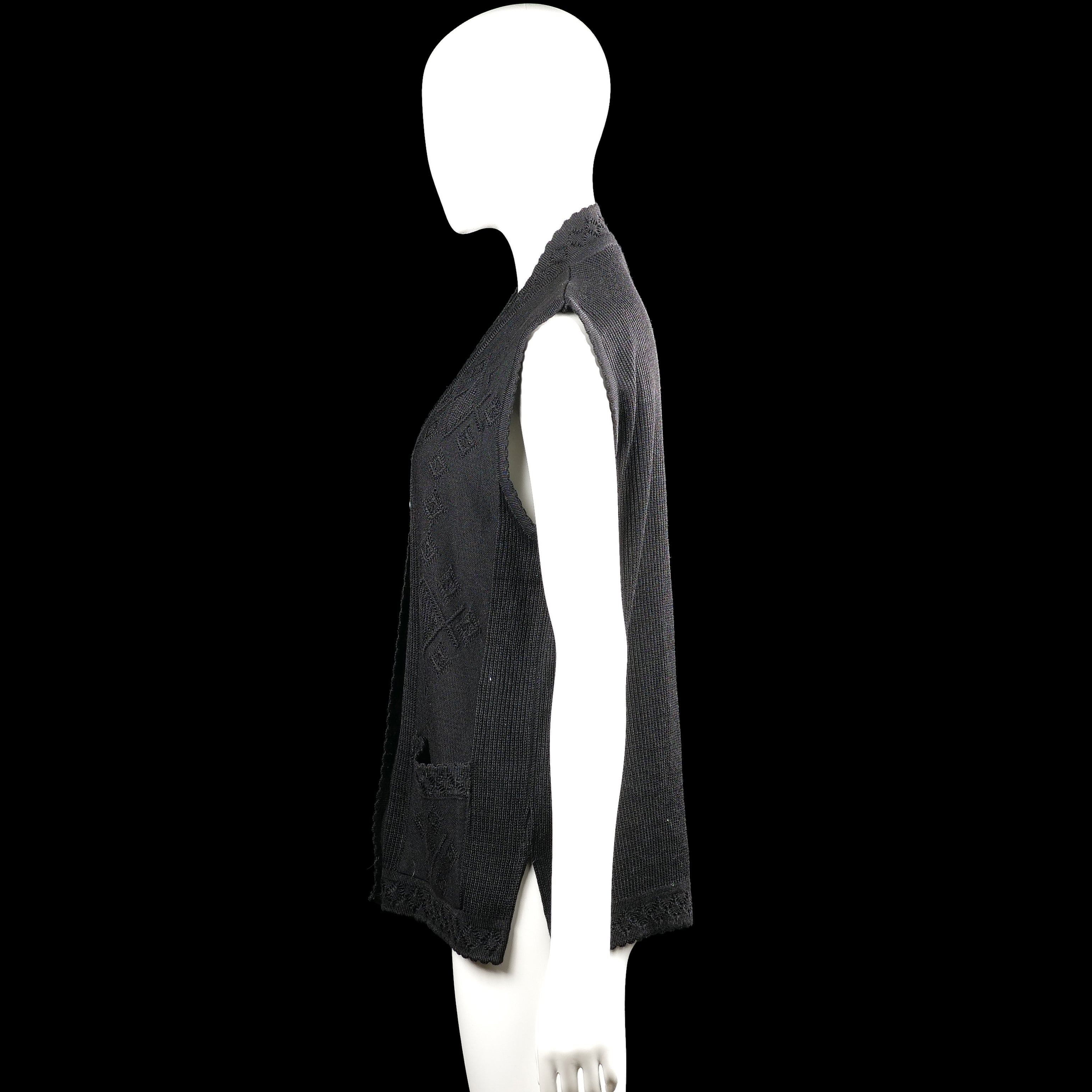 Suit vest - Black - Size M