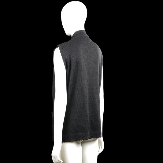 Suit vest - Black - Size M