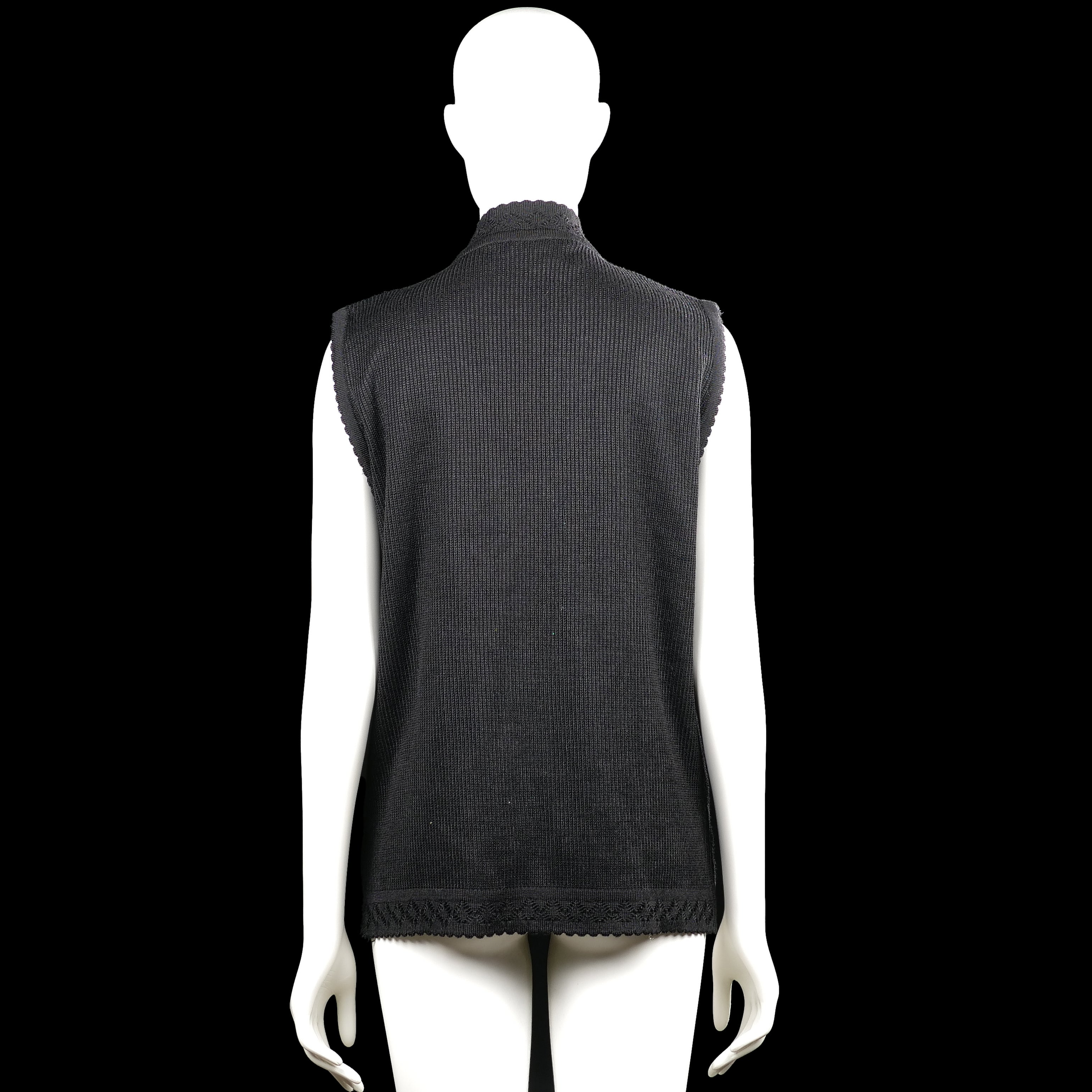 Suit vest - Black - Size M