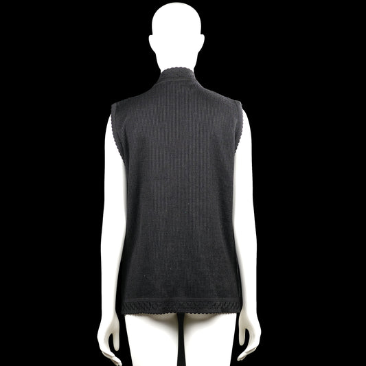 Suit vest - Black - Size M