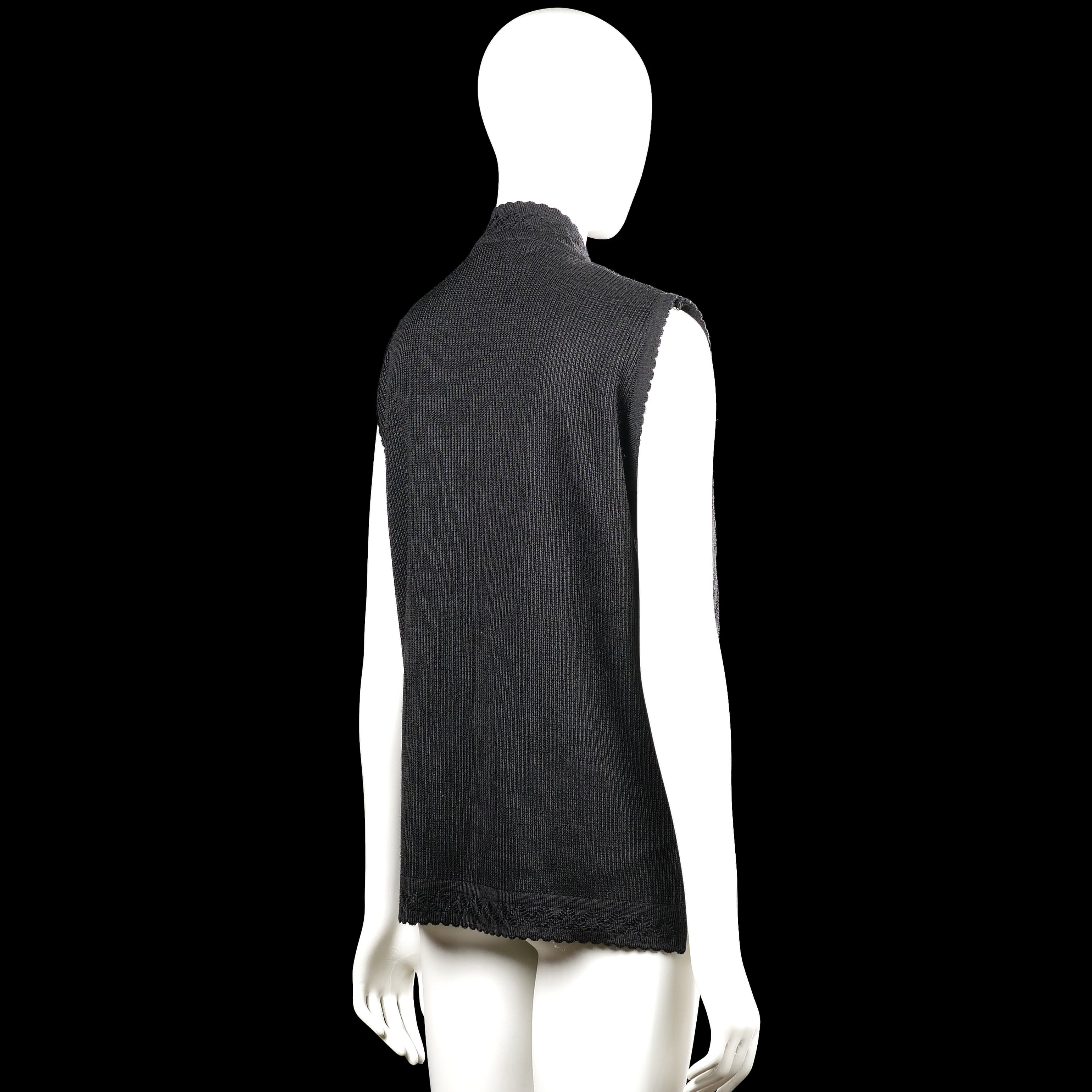 Suit vest - Black - Size M