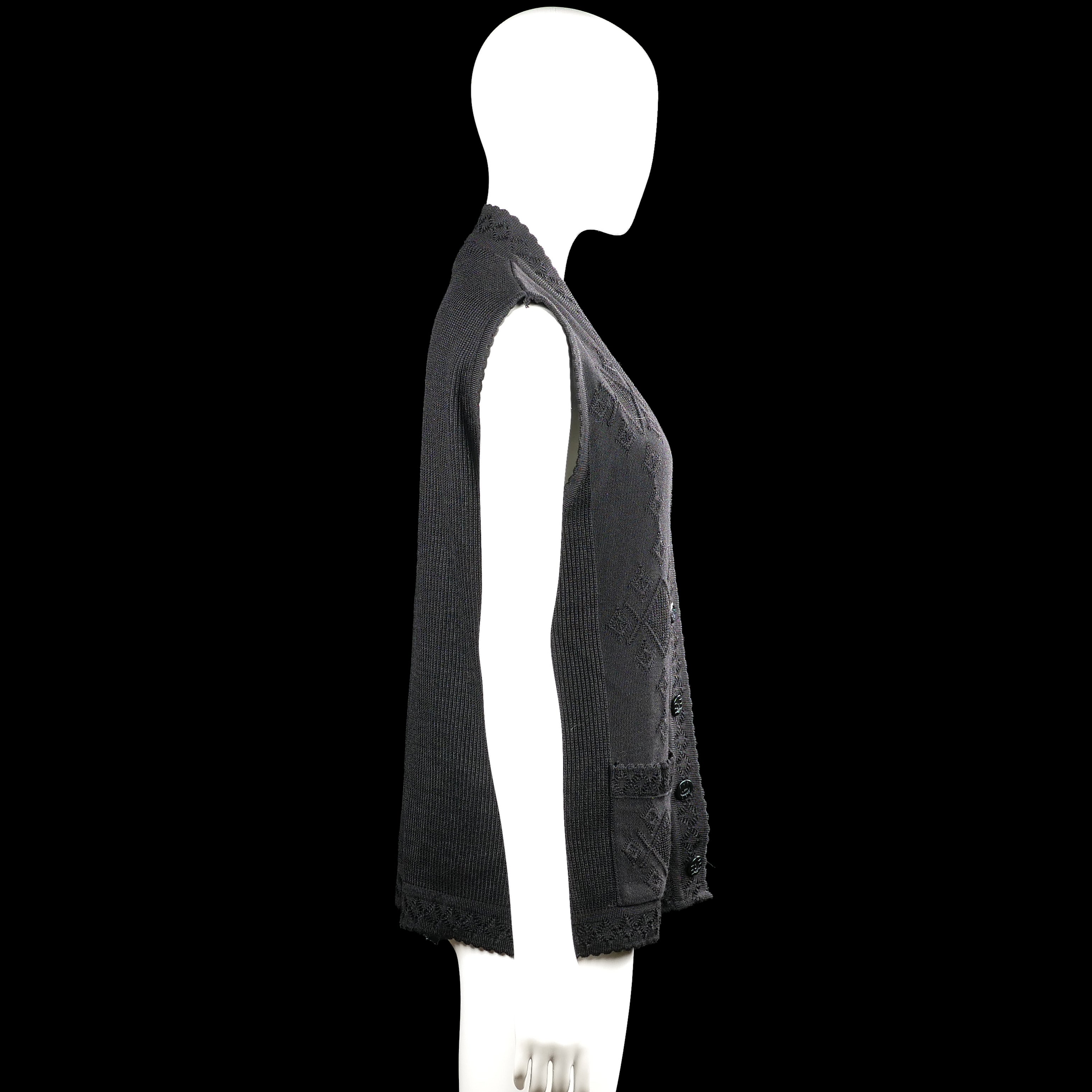 Suit vest - Black - Size M