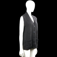 Suit vest - Black - Size M