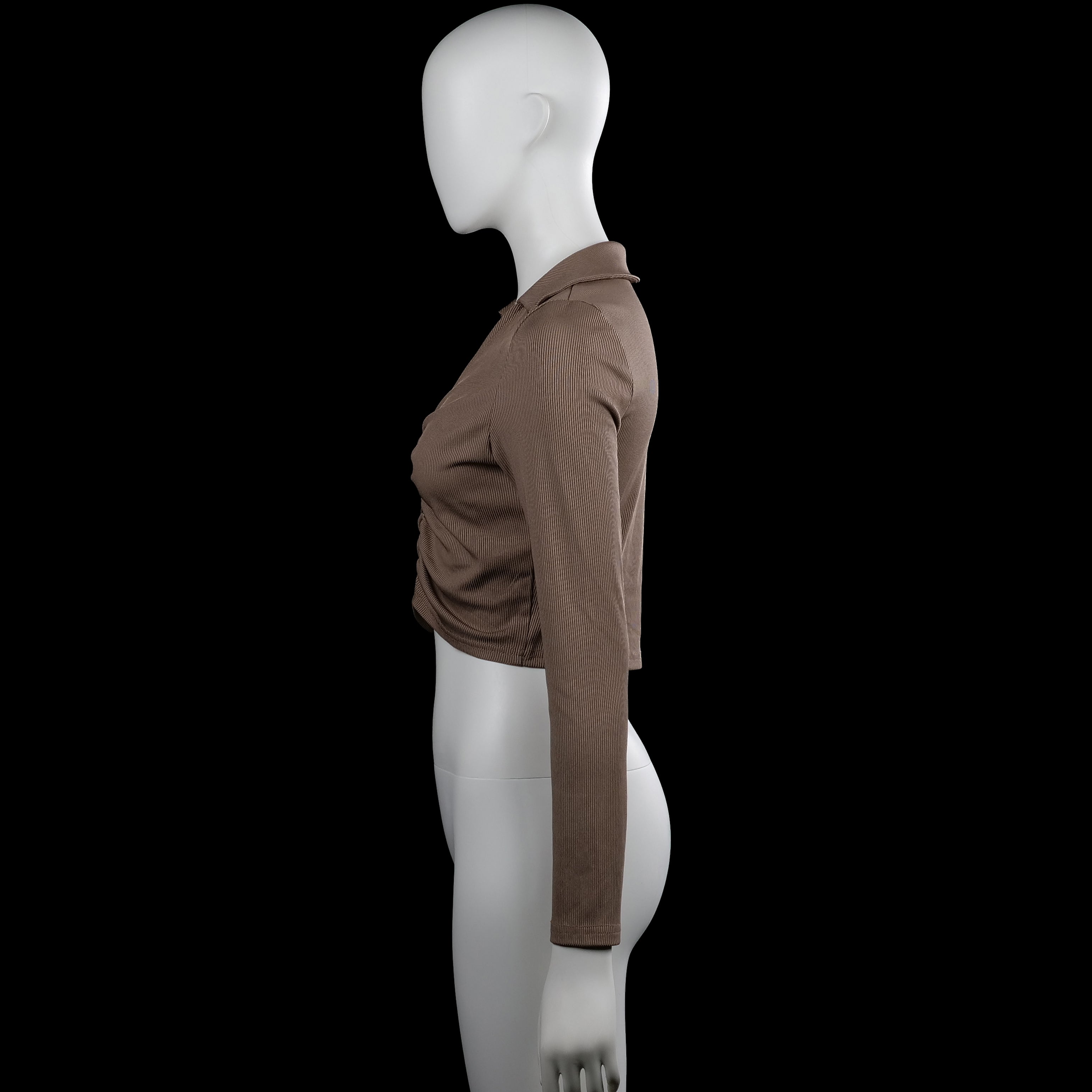 Long-sleeve top - Taupe - Size M