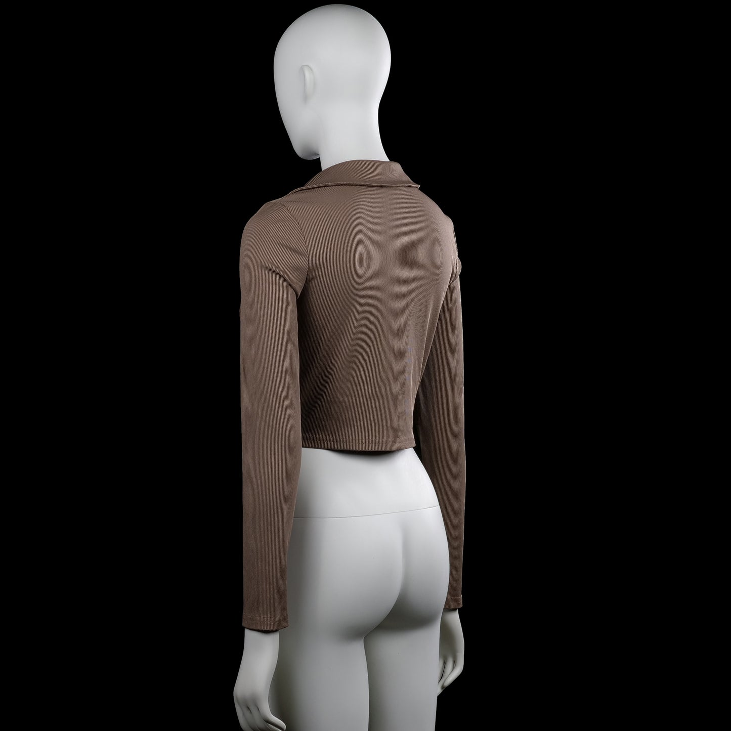 Long-sleeve top - Taupe - Size M
