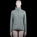 Ayacucho - Fleece jacket - Sage - Size M - Sage solid zip-up top with a high neck and long sleeves. Features a full-length front zipper, plain cuffs, and a straight hem.