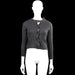 Cubus as - Cardigan - Charcoal - Size M - Charcoal solid long-sleeve cardigan with a round neckline and a front button closure. Straight hem and plain cuffs.