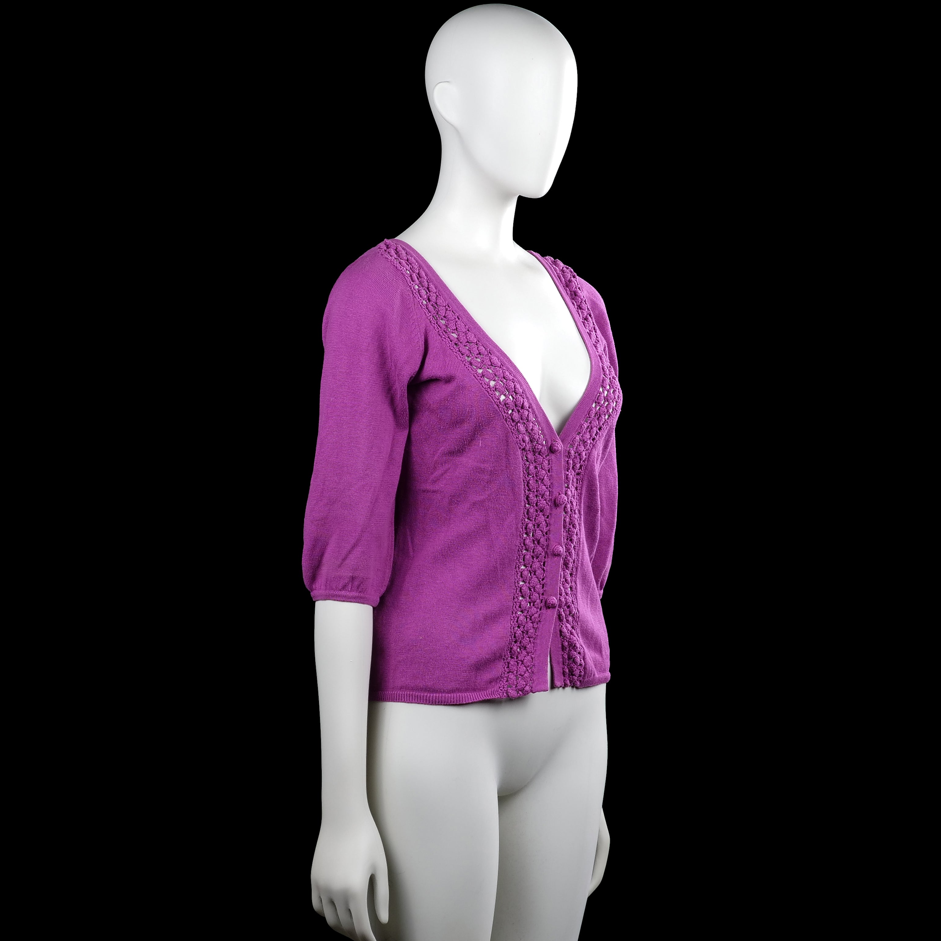 Cardigan - Purple - Size M