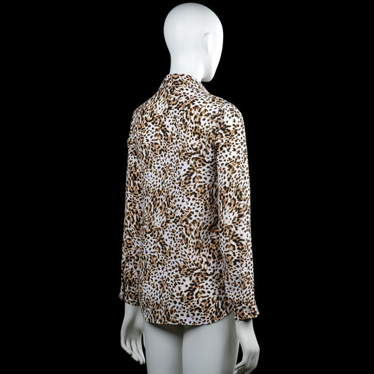 Shirt - White & Brown - Size 32