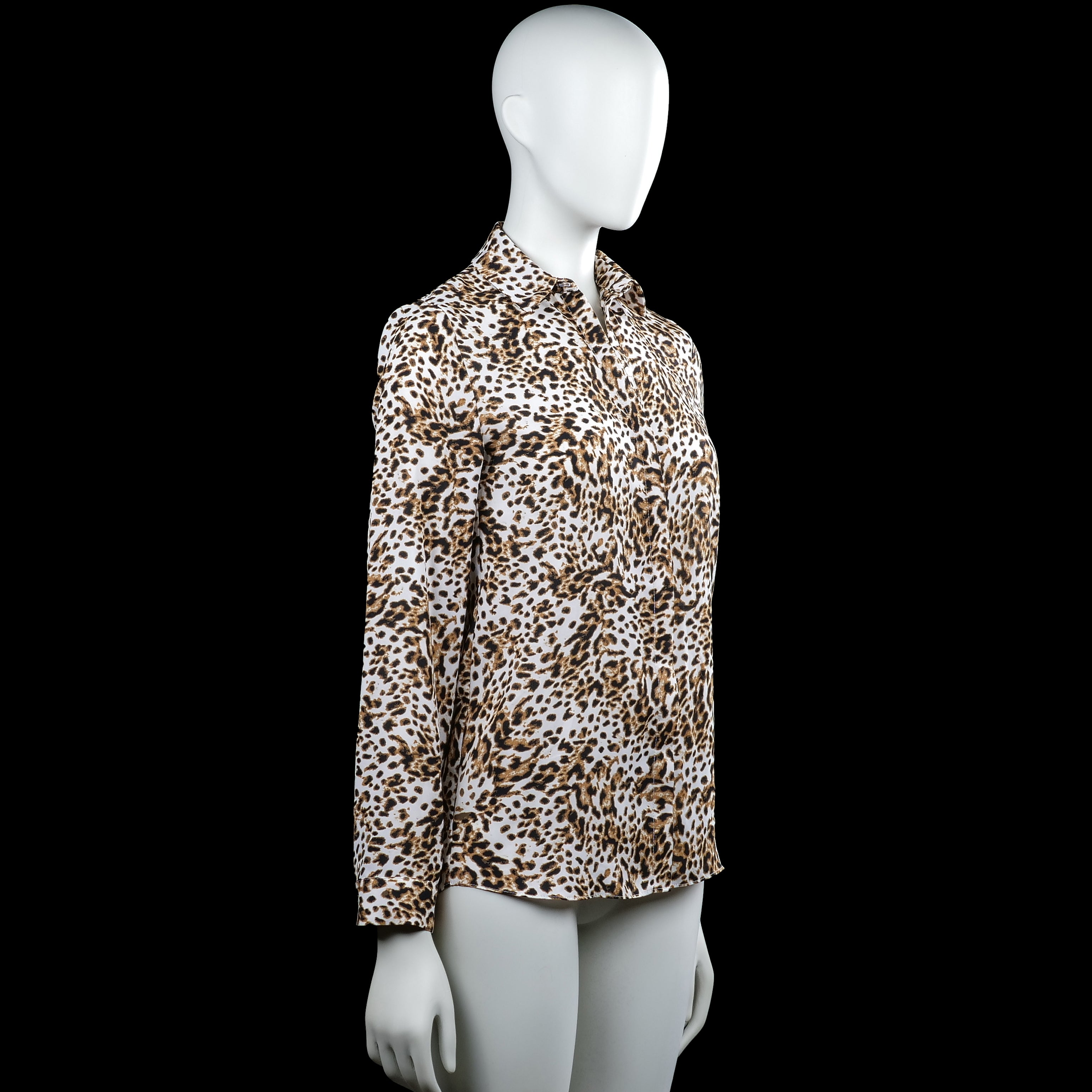 Shirt - White & Brown - Size 32