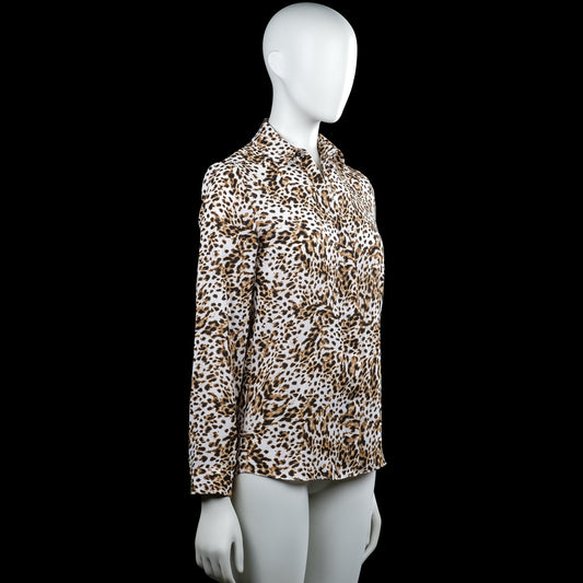 Shirt - White & Brown - Size 32