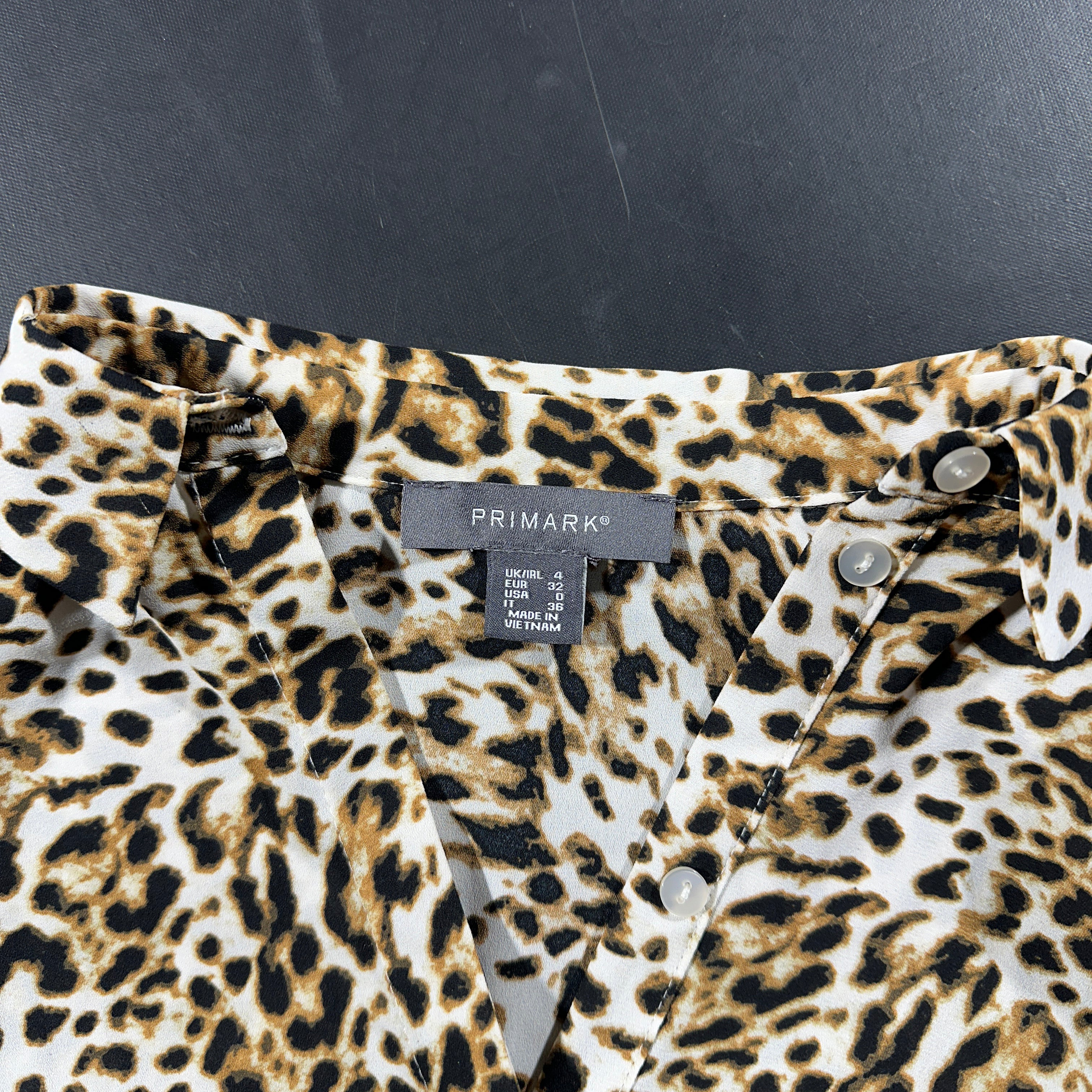 Shirt - White & Brown - Size 32