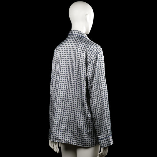 Shirt - White & Navy - Size M