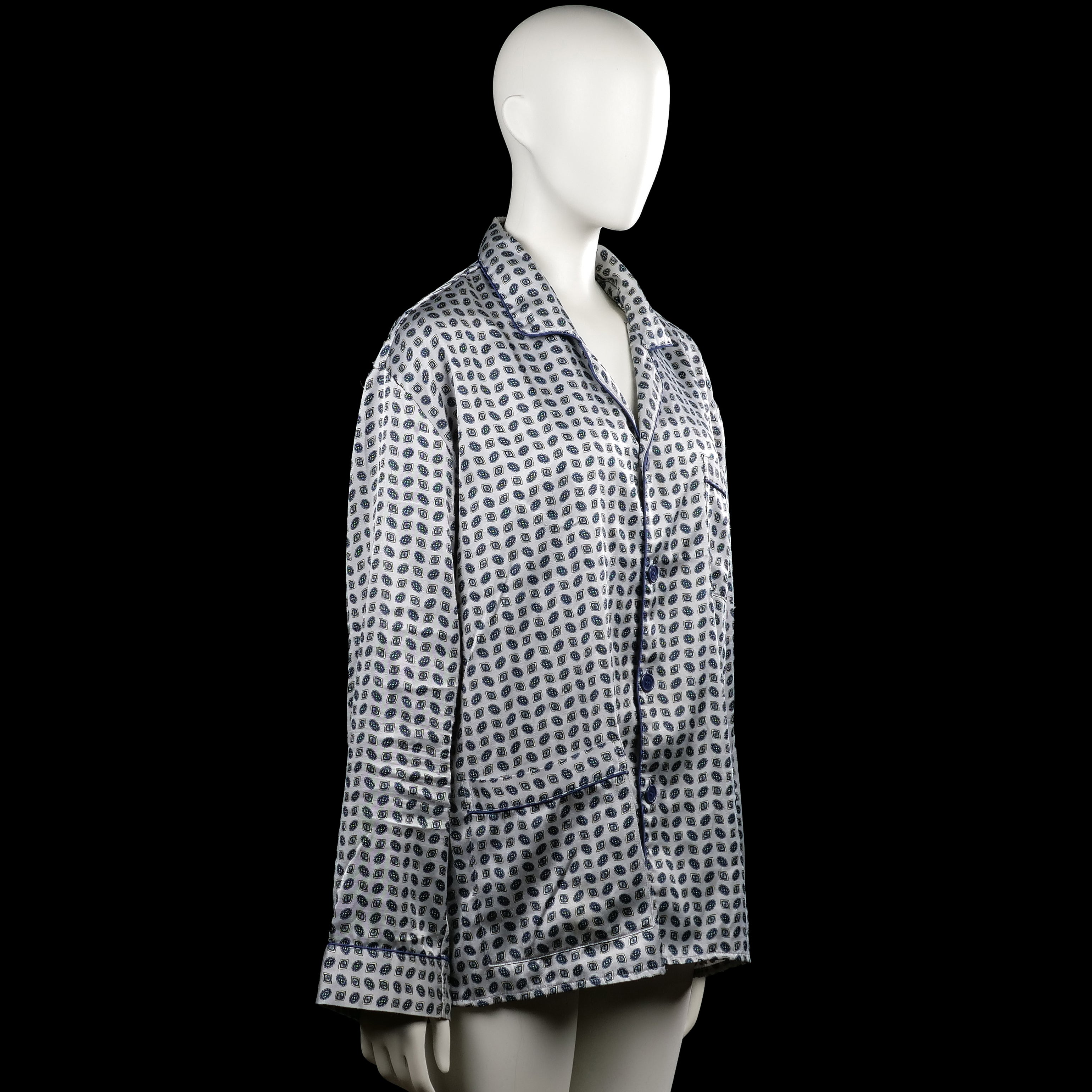 Shirt - White & Navy - Size M