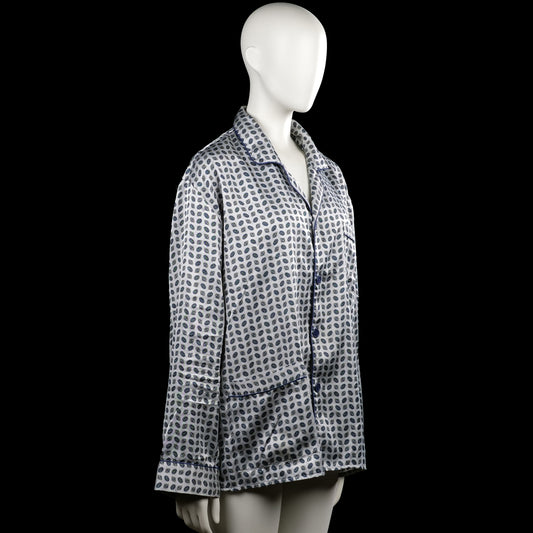 Shirt - White & Navy - Size M