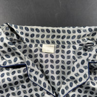 Shirt - White & Navy - Size M