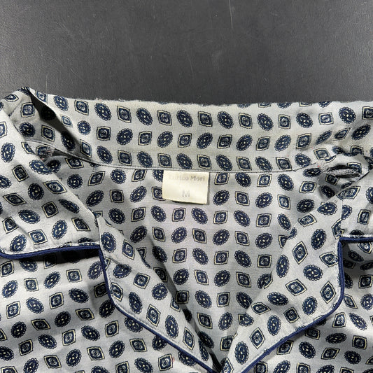 Shirt - White & Navy - Size M
