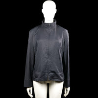 Miss etam - Windbreaker - Charcoal - Size 44 - Charcoal solid jacket with a high neck and a full front zip closure. Long sleeves with plain cuffs and a straight hem.