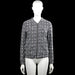 Queen mum sisters - Bomber jacket - Gray & Black - Size XS - Gray and black checked long-sleeve top with a round neckline and a full-length front zipper closure. Straight hem and plain cuffs.