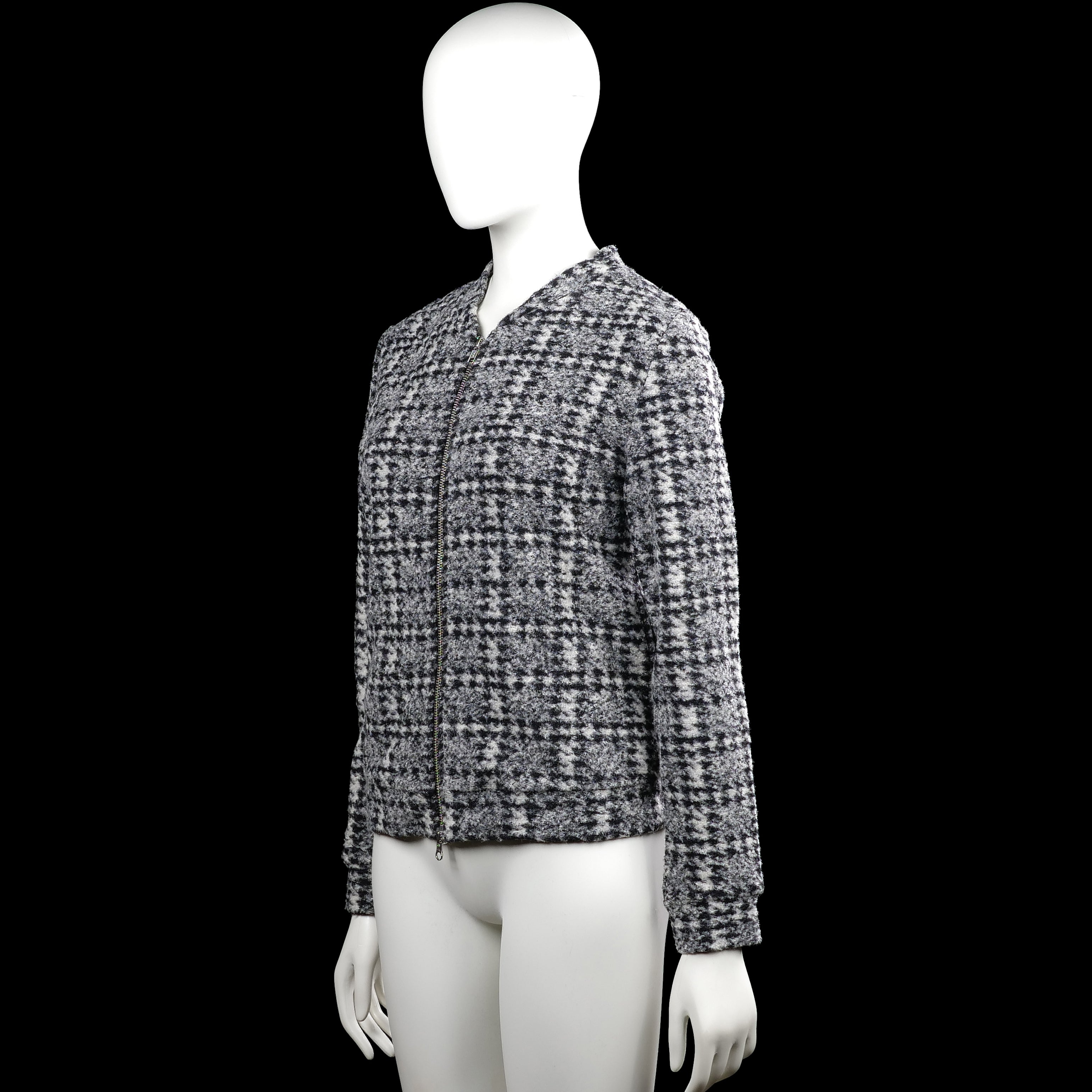 Bomber jacket - Gray & Black - Size XS