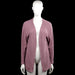 Shein - Cardigan - Purple - Size XS - Purple solid long-sleeve open-front cardigan with a V-neckline. Straight hem and plain cuffs.