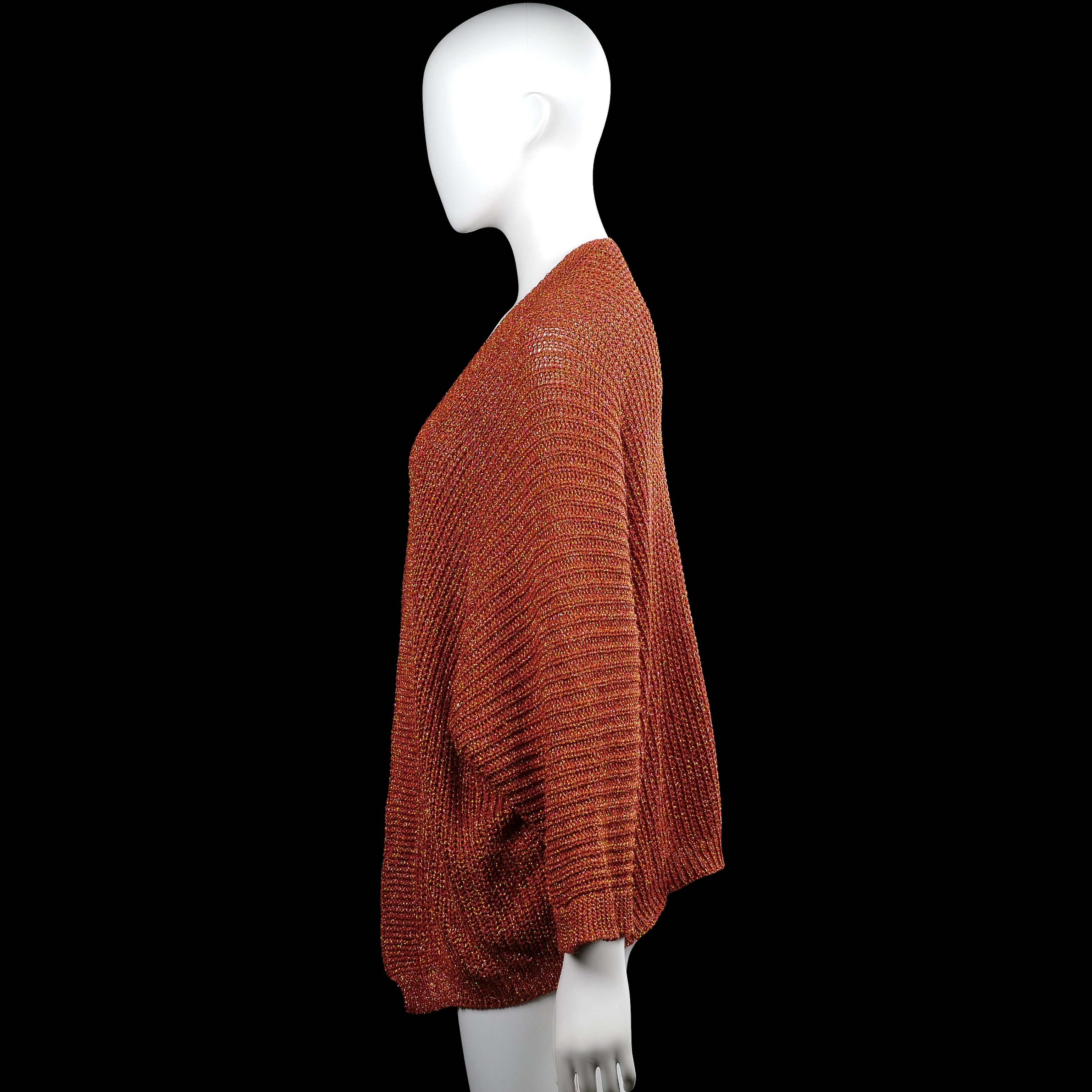 Cardigan - Rust & Amber - Size S, M