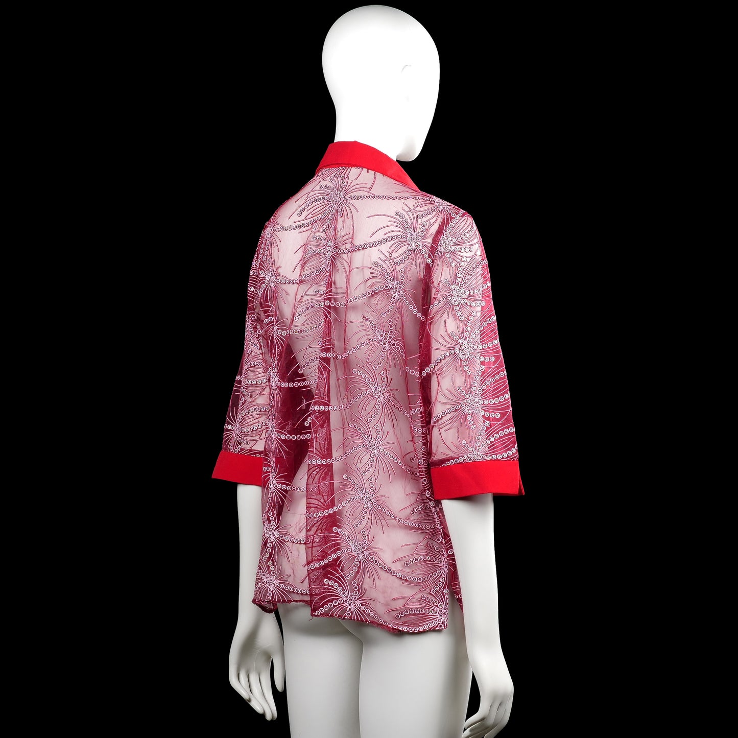 Cardigan - Red & Pink - Size L