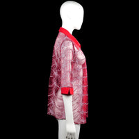 Cardigan - Red & Pink - Size L