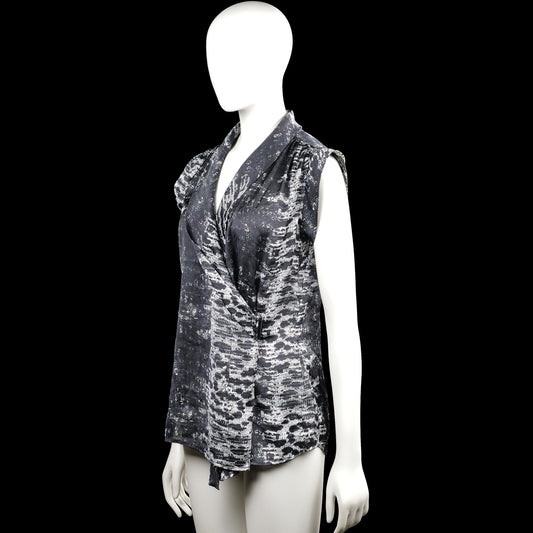Blouse - Black & White - Size M