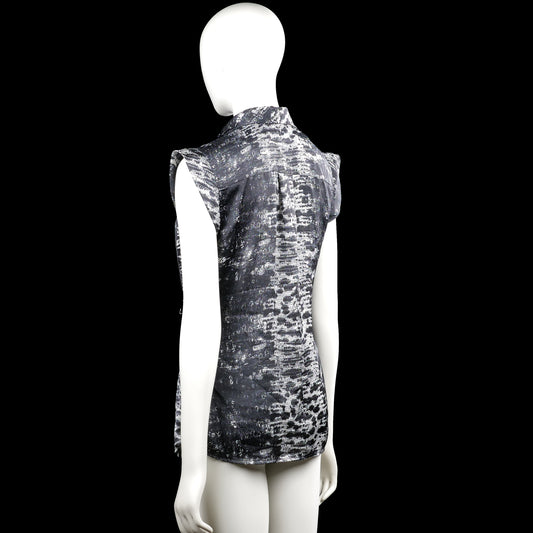 Blouse - Black & White - Size M