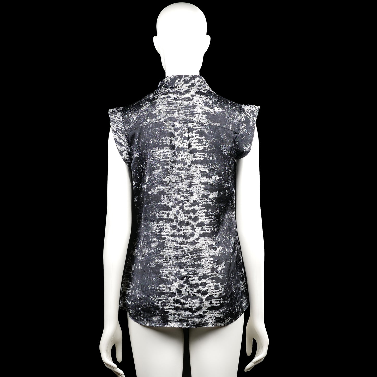 Blouse - Black & White - Size M